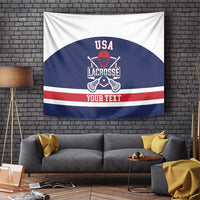 Custom United States Lacrosse Tapestry Go Champions Blue Version
