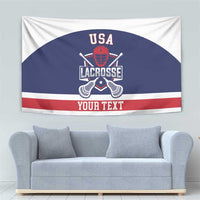 Custom United States Lacrosse Tapestry Go Champions Blue Version