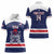 Custom United States Lacrosse Women Polo Shirt Go Champions Blue Version