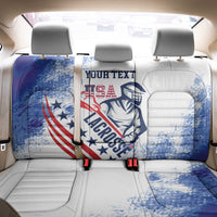 Custom United States Lacrosse Back Car Seat Cover 2025 Grunge Style