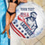 Custom United States Lacrosse Beach Blanket 2025 Grunge Style