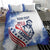 Custom United States Lacrosse Bedding Set 2025 Grunge Style