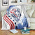 Custom United States Lacrosse Blanket 2025 Grunge Style