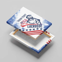 Custom United States Lacrosse Canvas Wall Art 2025 Grunge Style