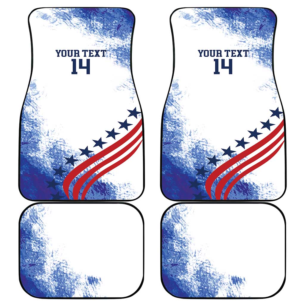 Custom United States Lacrosse Car Mats 2025 Grunge Style
