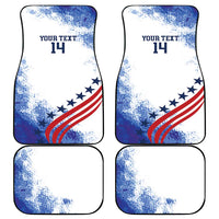 Custom United States Lacrosse Car Mats 2025 Grunge Style