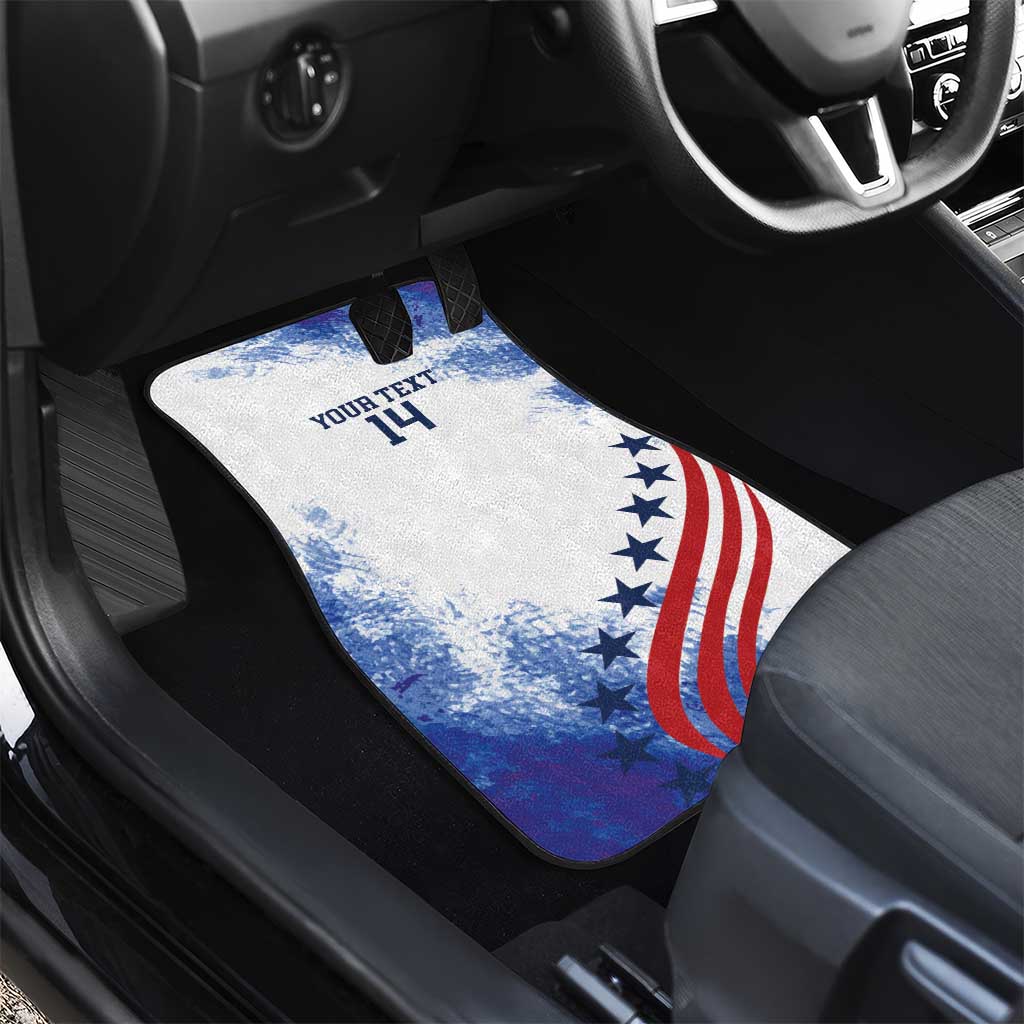 Custom United States Lacrosse Car Mats 2025 Grunge Style