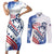 Custom United States Lacrosse Couples Matching Short Sleeve Bodycon Dress and Long Sleeve Button Shirt 2025 Grunge Style