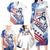 Custom United States Lacrosse Family Matching Long Sleeve Bodycon Dress and Hawaiian Shirt 2025 Grunge Style