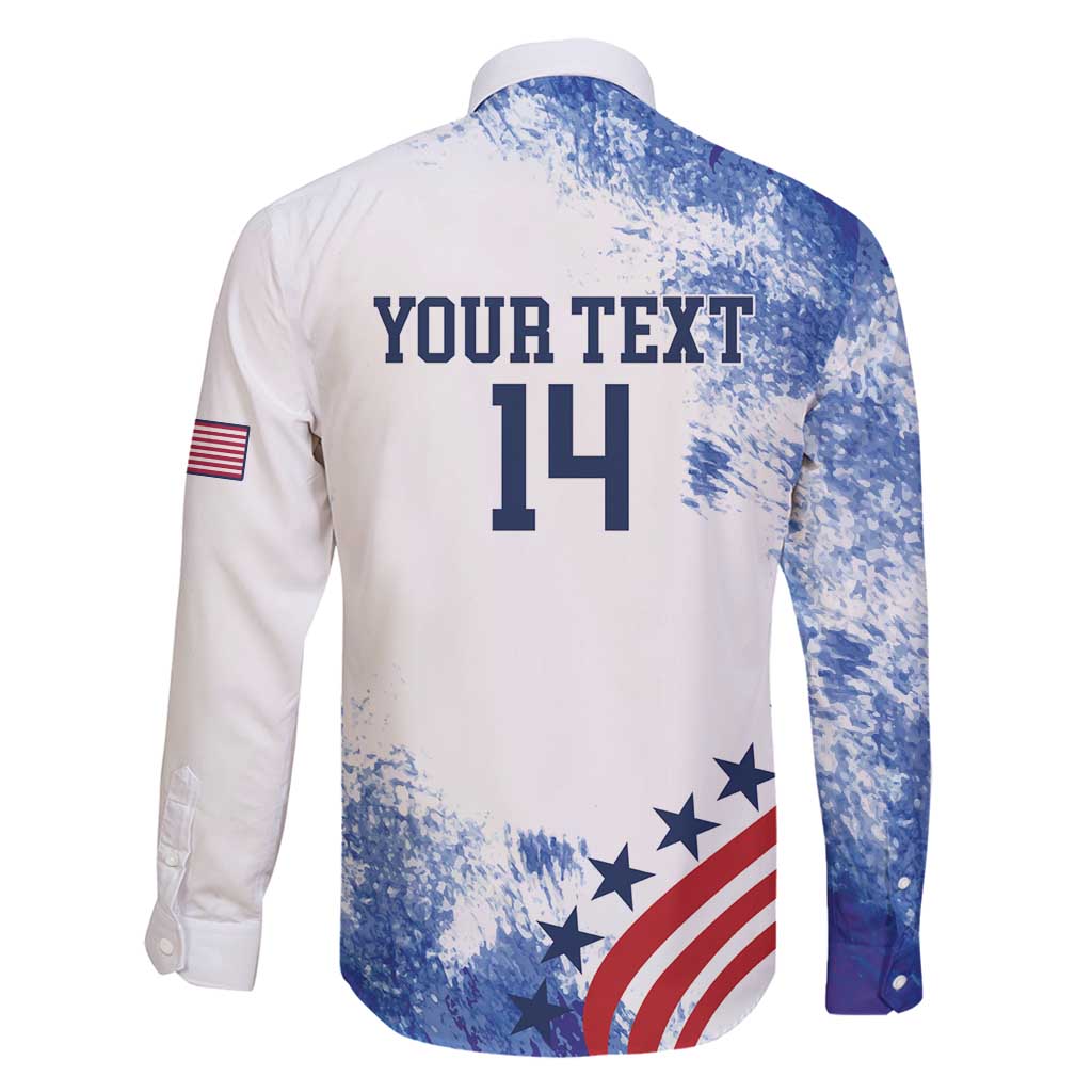 Custom United States Lacrosse Family Matching Long Sleeve Bodycon Dress and Hawaiian Shirt 2025 Grunge Style