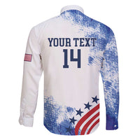 Custom United States Lacrosse Family Matching Long Sleeve Bodycon Dress and Hawaiian Shirt 2025 Grunge Style