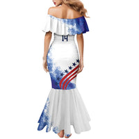 Custom United States Lacrosse Family Matching Mermaid Dress and Hawaiian Shirt 2025 Grunge Style