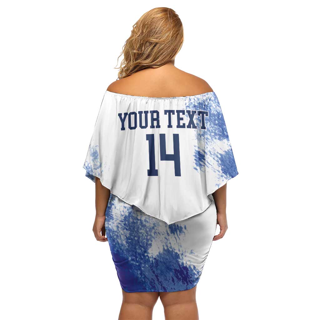 Custom United States Lacrosse Family Matching Off Shoulder Short Dress and Hawaiian Shirt 2025 Grunge Style
