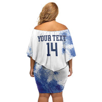 Custom United States Lacrosse Family Matching Off Shoulder Short Dress and Hawaiian Shirt 2025 Grunge Style