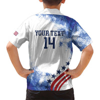 Custom United States Lacrosse Family Matching Short Sleeve Bodycon Dress and Hawaiian Shirt 2025 Grunge Style