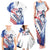 Custom United States Lacrosse Family Matching Tank Maxi Dress and Hawaiian Shirt 2025 Grunge Style