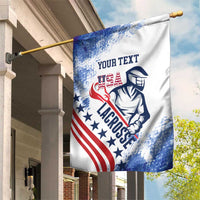 Custom United States Lacrosse Garden Flag 2025 Grunge Style