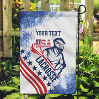 Custom United States Lacrosse Garden Flag 2025 Grunge Style