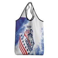 Custom United States Lacrosse Grocery Bag 2025 Grunge Style