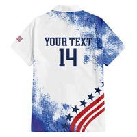 Custom United States Lacrosse Hawaiian Shirt 2025 Grunge Style