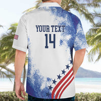 Custom United States Lacrosse Hawaiian Shirt 2025 Grunge Style
