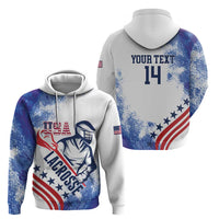 Custom United States Lacrosse Hoodie 2025 Grunge Style