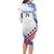 Custom United States Lacrosse Long Sleeve Bodycon Dress 2025 Grunge Style