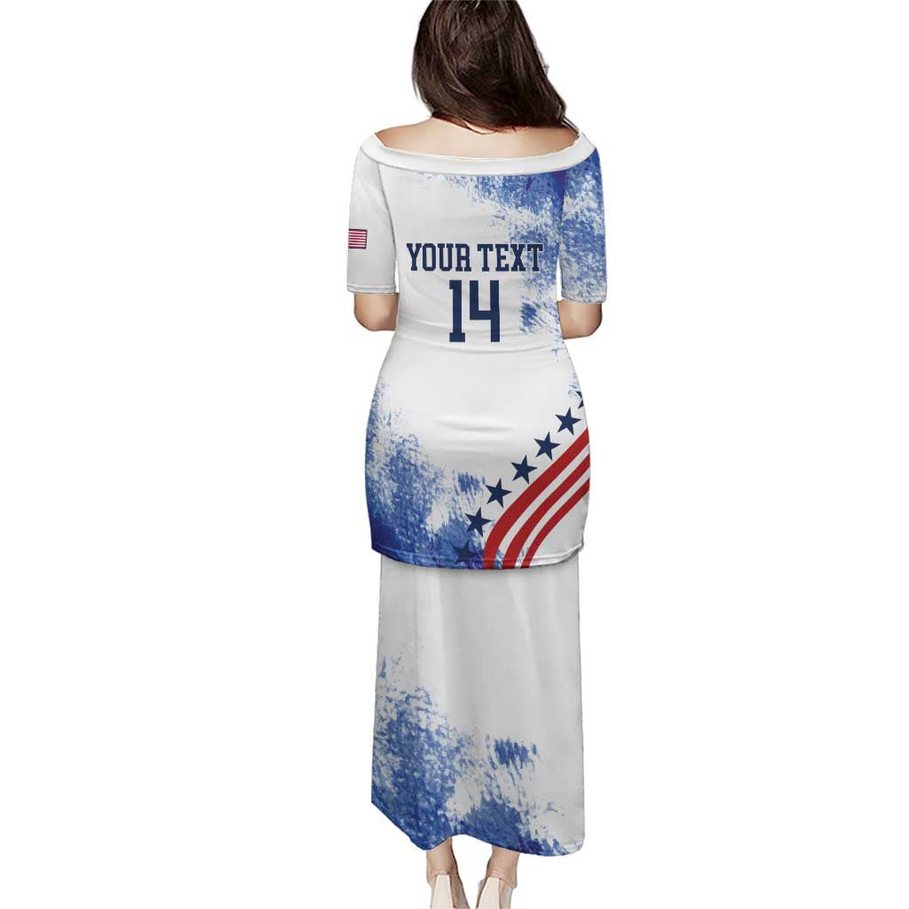 Custom United States Lacrosse Puletasi 2025 Grunge Style