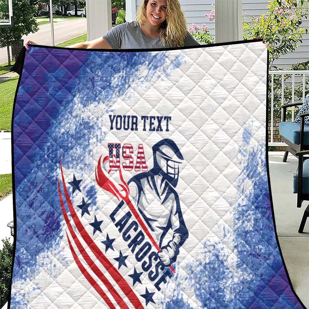 Custom United States Lacrosse Quilt 2025 Grunge Style