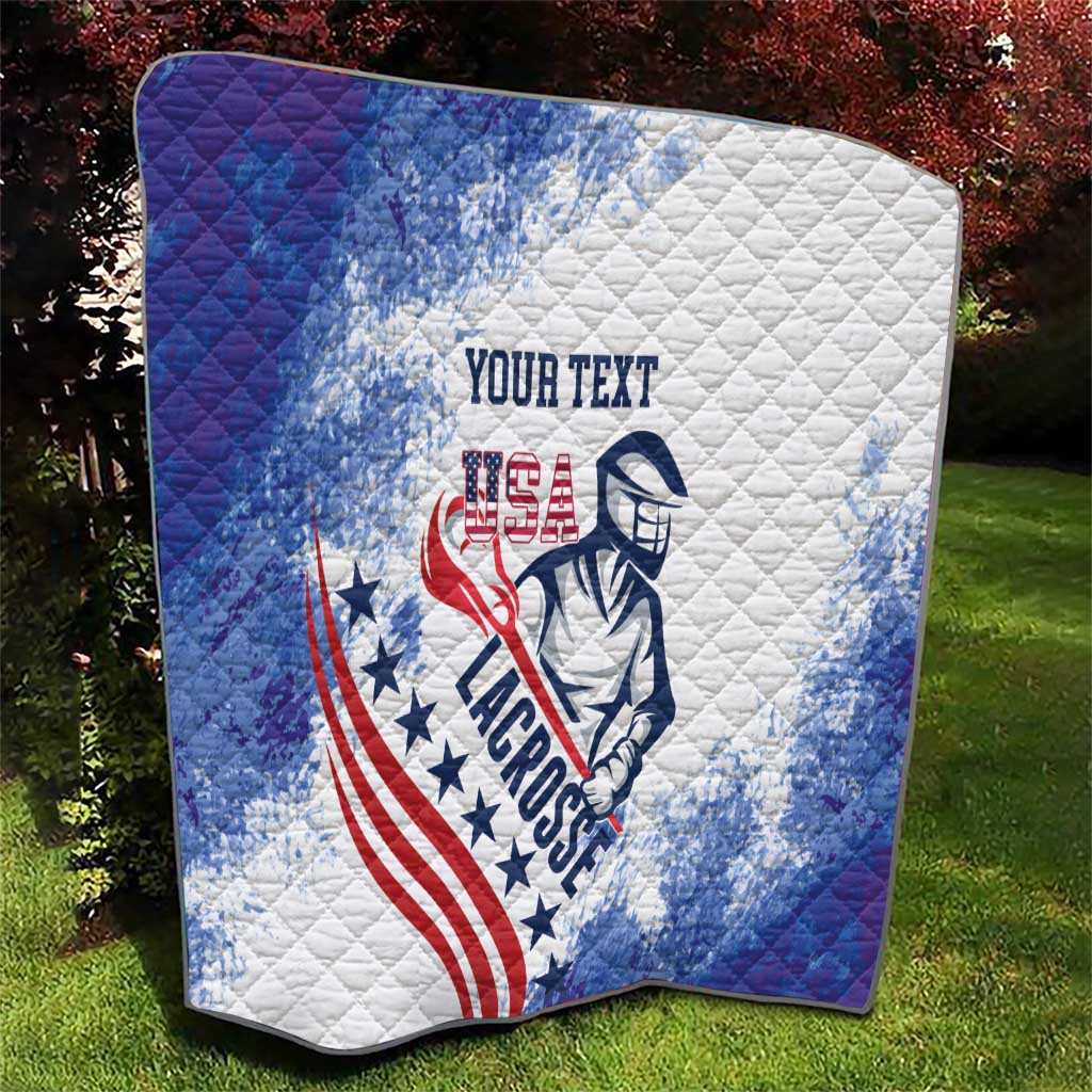 Custom United States Lacrosse Quilt 2025 Grunge Style