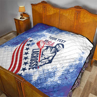 Custom United States Lacrosse Quilt 2025 Grunge Style