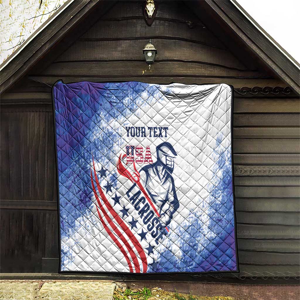 Custom United States Lacrosse Quilt 2025 Grunge Style