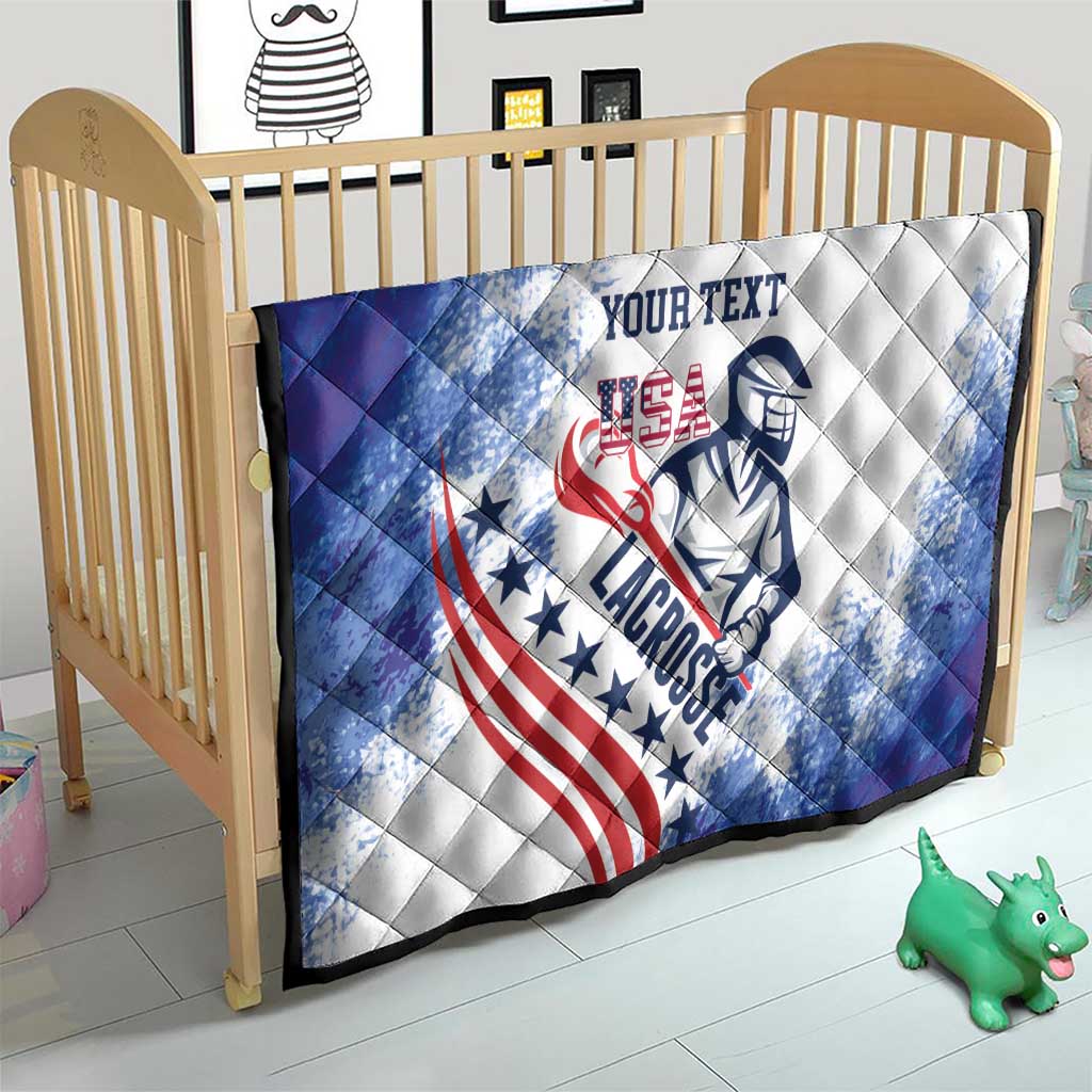 Custom United States Lacrosse Quilt 2025 Grunge Style