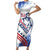 Custom United States Lacrosse Short Sleeve Bodycon Dress 2025 Grunge Style