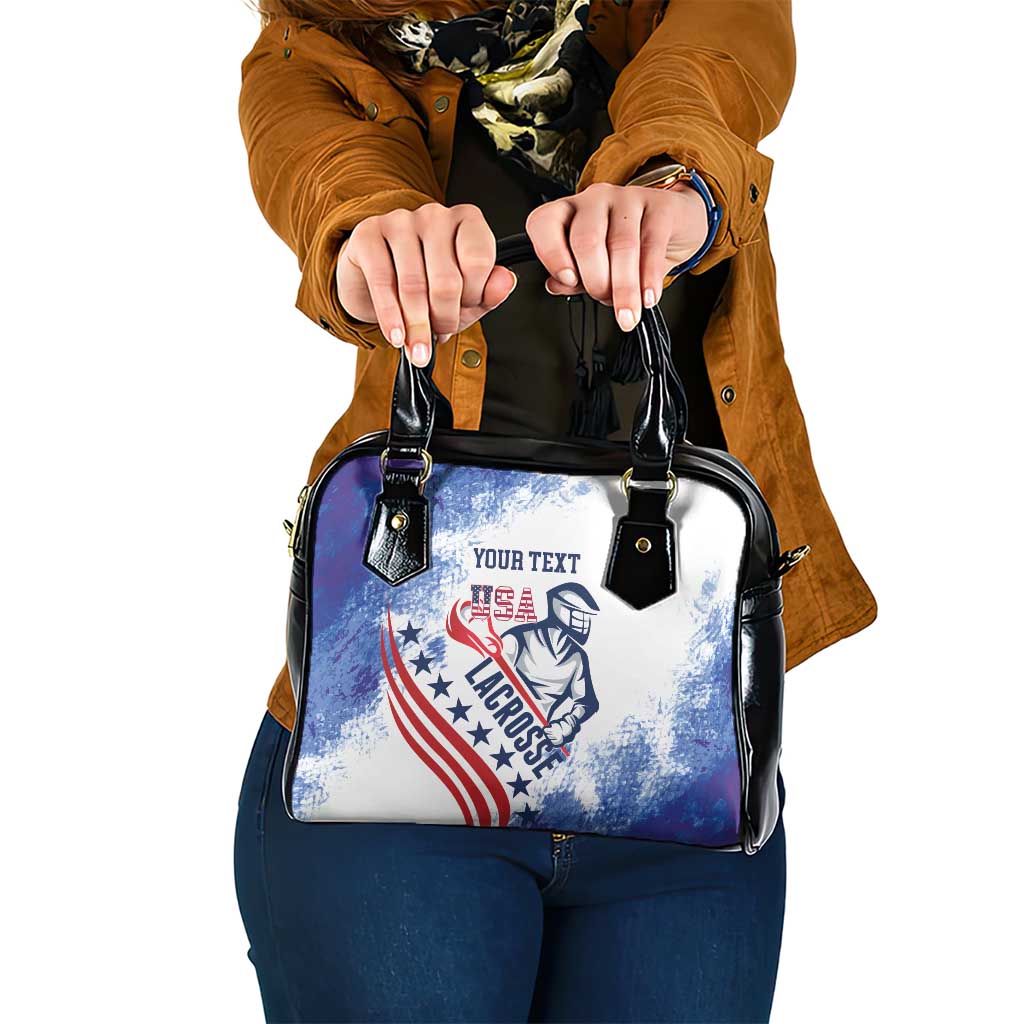 Custom United States Lacrosse Shoulder Handbag 2025 Grunge Style
