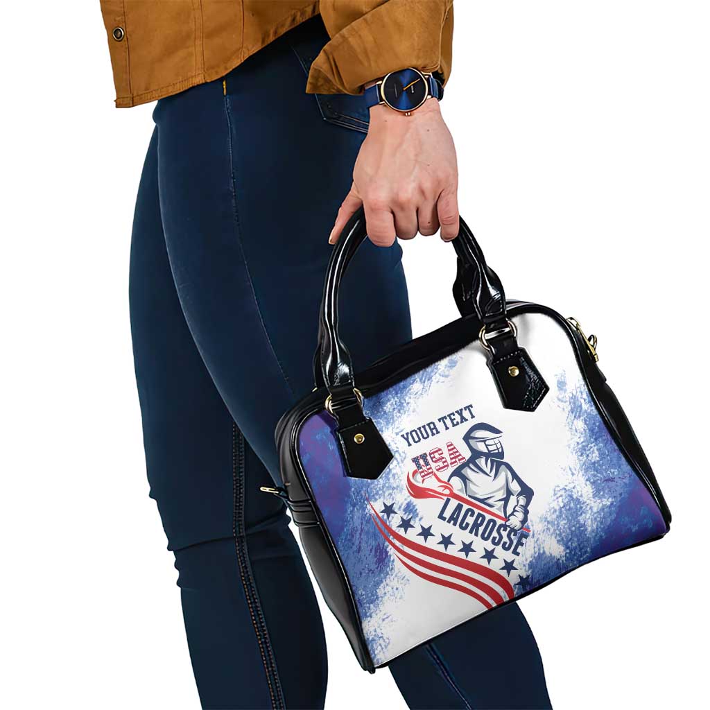 Custom United States Lacrosse Shoulder Handbag 2025 Grunge Style