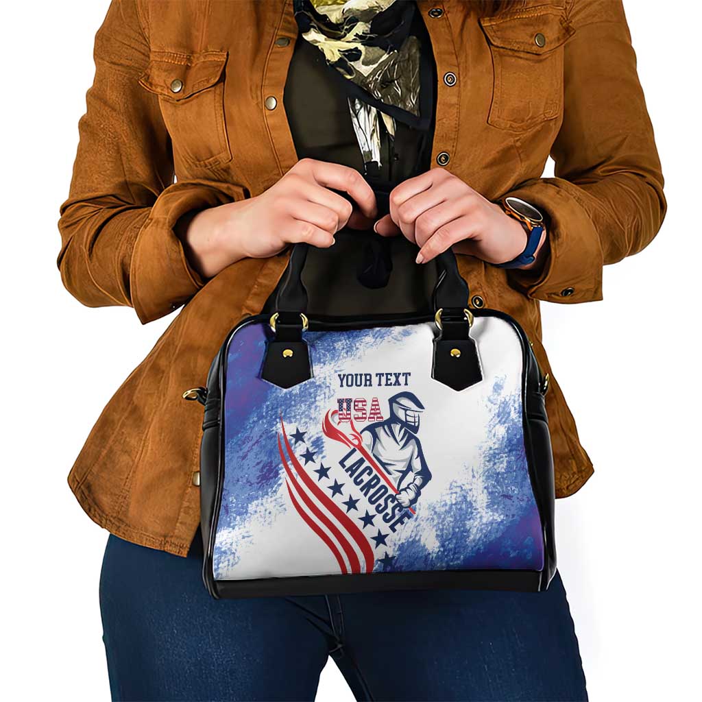 Custom United States Lacrosse Shoulder Handbag 2025 Grunge Style