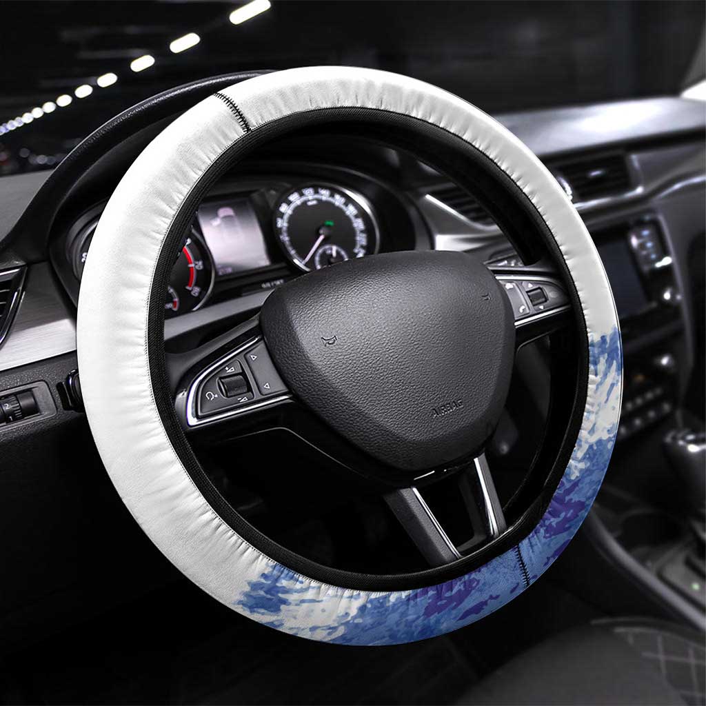 United States Lacrosse Steering Wheel Cover 2025 Grunge Style