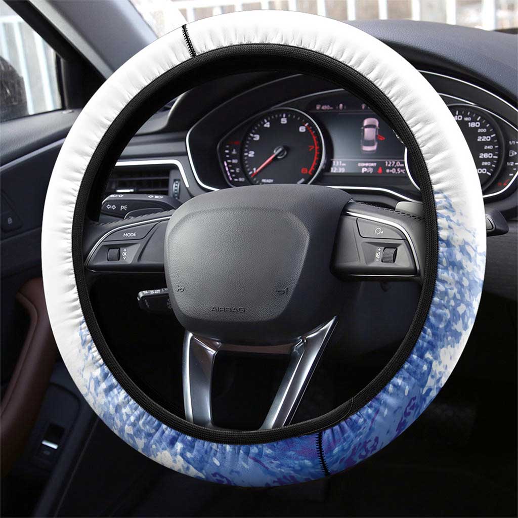 United States Lacrosse Steering Wheel Cover 2025 Grunge Style