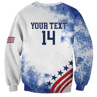 Custom United States Lacrosse Sweatshirt 2025 Grunge Style