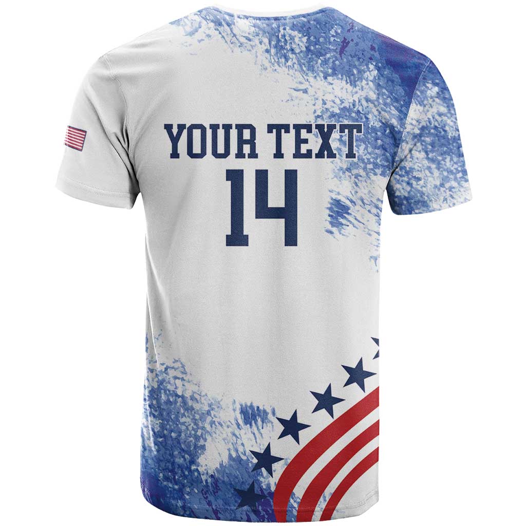 Custom United States Lacrosse T Shirt 2025 Grunge Style