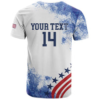 Custom United States Lacrosse T Shirt 2025 Grunge Style