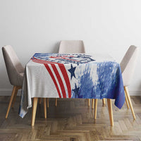 Custom United States Lacrosse Tablecloth 2025 Grunge Style