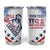 Custom United States Lacrosse Tumbler Cup 2025 Grunge Style