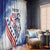 Custom United States Lacrosse Window Curtain 2025 Grunge Style