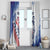 Custom United States Lacrosse Window Curtain 2025 Grunge Style