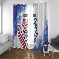 Custom United States Lacrosse Window Curtain 2025 Grunge Style