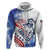 Custom United States Lacrosse Zip Hoodie 2025 Grunge Style