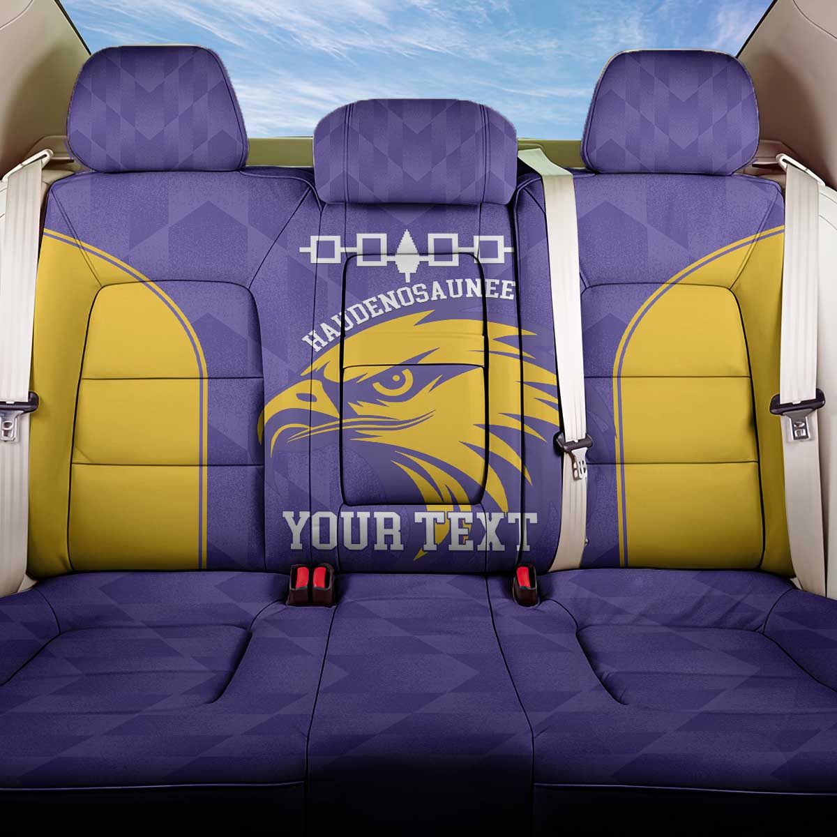 Custom Haudenosaunee Lacrosse Back Car Seat Cover 2025 Go Nationals