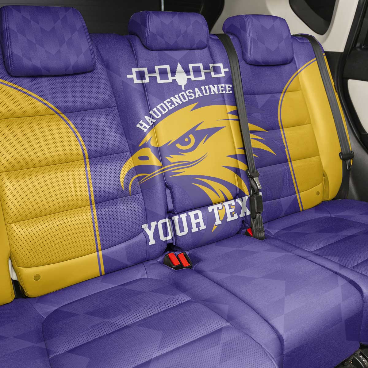 Custom Haudenosaunee Lacrosse Back Car Seat Cover 2025 Go Nationals